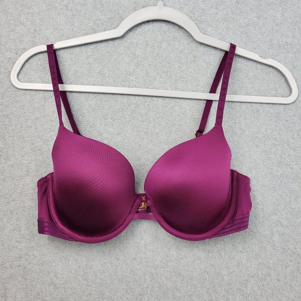 Savage X Fenty Bra Womens 34C Purple Underwired T Shirt